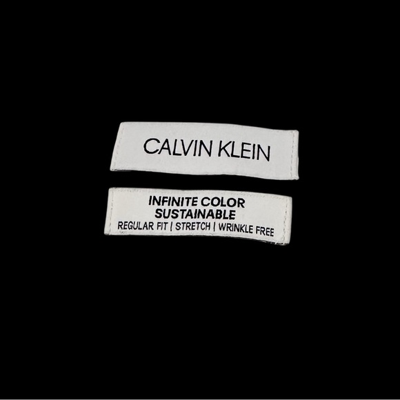 Calvin Klein Men's White Dress Shirt Like New 17-17 1/2 34/35 - Picture 9 of 12